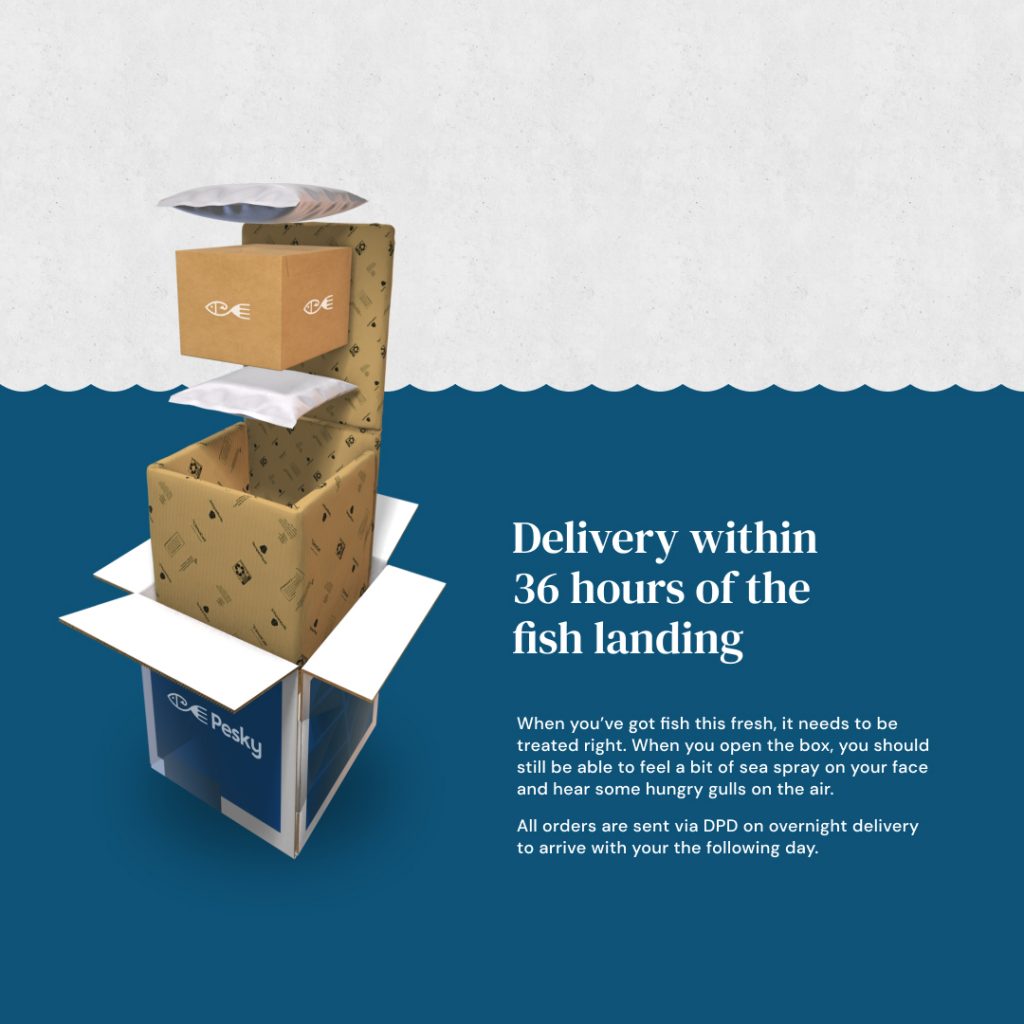 web design of delivery box