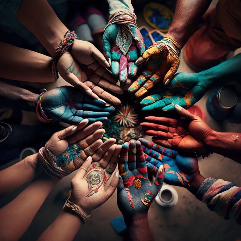 hands together uniting for linkedin growth