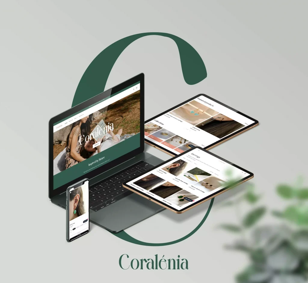 web design cyprus coralenia brand strategy