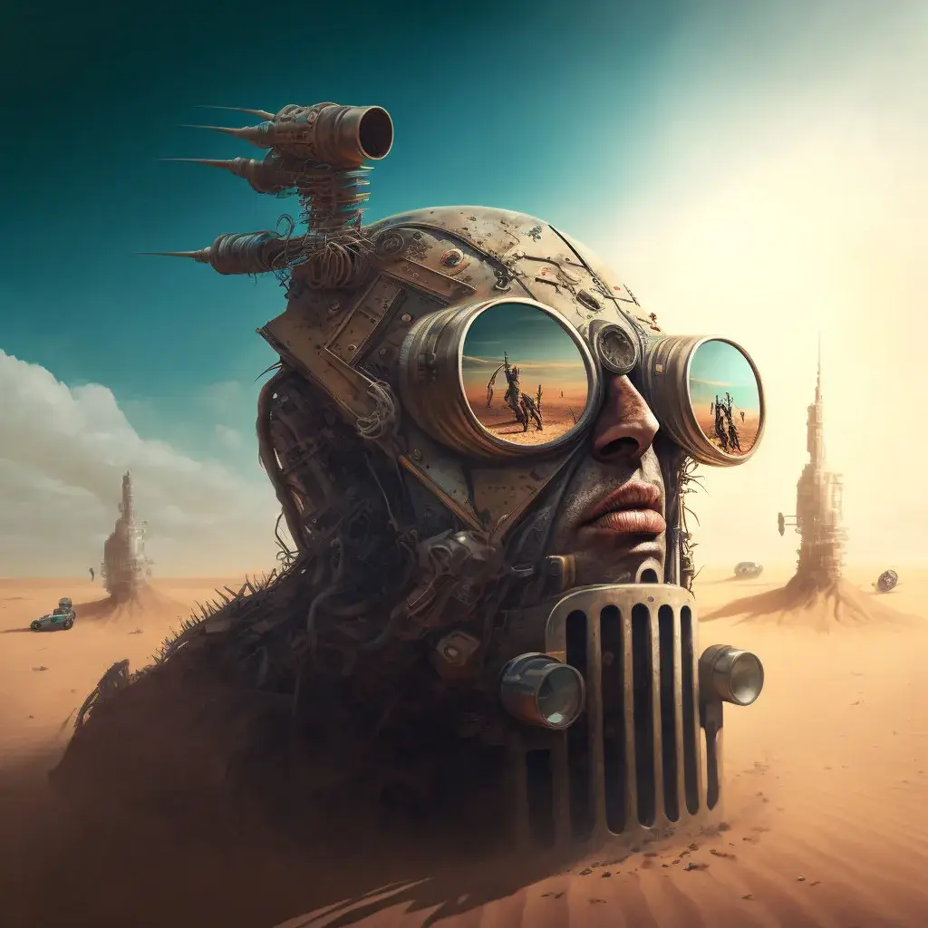 picture of man with glasses in a desert