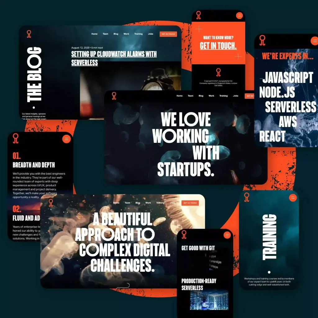 branding agency cyprus orange jelly fish logo